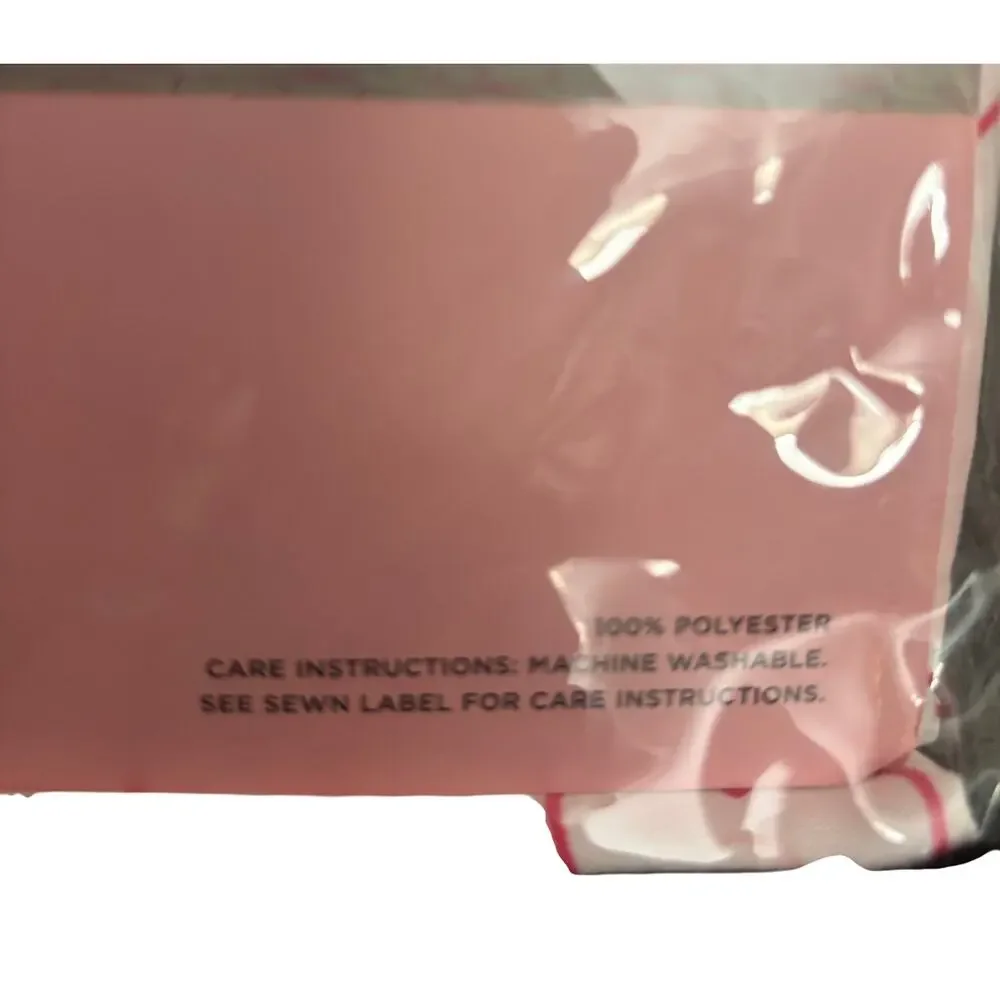 Juicy Couture Twin Sheet Set Hearts Pink 4 Pc Flat Fitted Pillowcases New